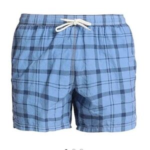 BARBOUR Men's Swim Shorts Blue Plaid $89 MSRP Size L